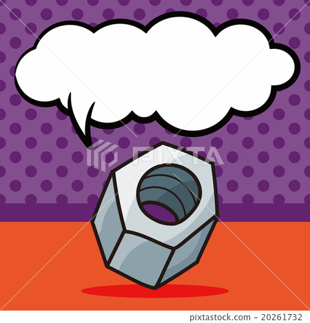 screw color doodle, speech bubble 20261732