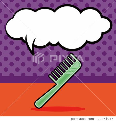 comb doodle, speech bubble 20261957