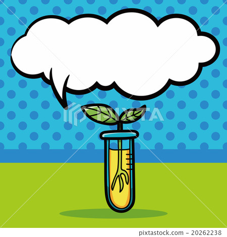 Test tube doodle, speech bubble Test tube doodle, speech bubble 20262238
