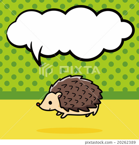 animal Hedgehog doodle, speech bubble animal Hedgehog doodle, speech bubble 20262389