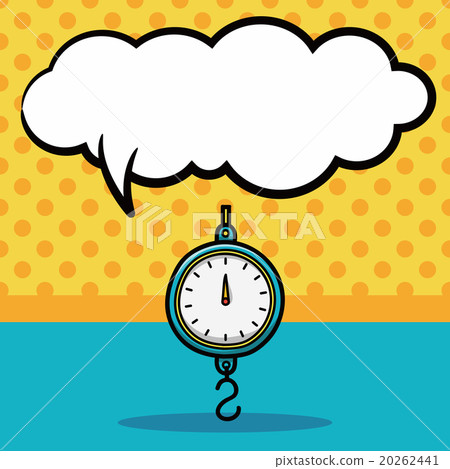 Fishing weighing doodle, speech bubble Fishing weighing doodle, speech bubble 20262441
