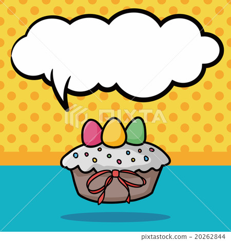 easter egg doodle, speech bubble easter egg doodle, speech bubble 20262844
