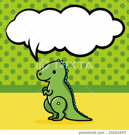 dinosaur doodle, speech bubble dinosaur doodle, speech bubble 20262845