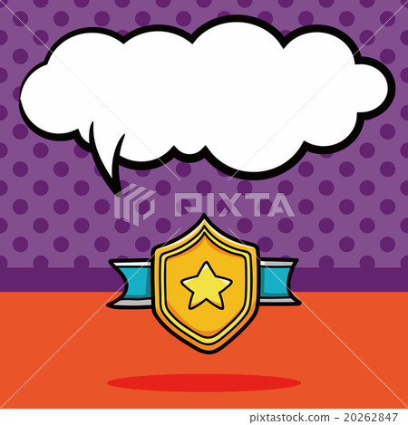 medal doodle, speech bubble medal doodle, speech bubble 20262847