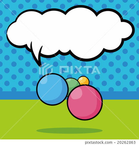ball doodle, speech bubble ball doodle, speech bubble 20262863