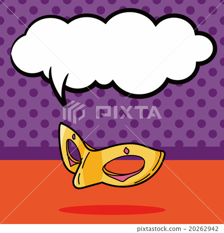 opera mask doodle, speech bubble - Stock Illustration [20262942] - PIXTA