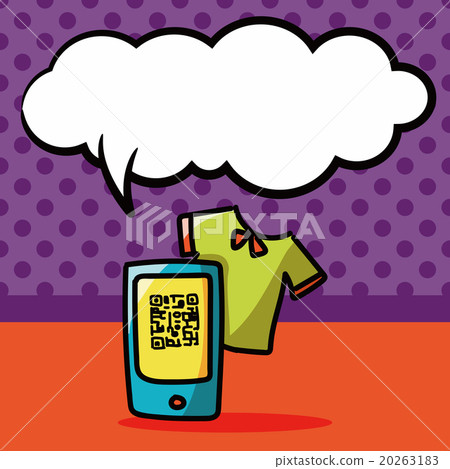 cell phone shopping doodle, speech bubble cell phone shopping doodle, speech bubble 20263183