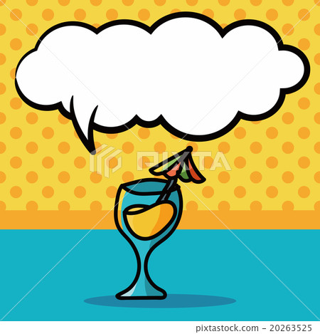 champagne color doodle, speech bubble 20263525