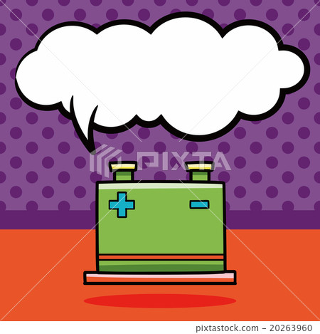 power transformer doodle, speech bubble 20263960