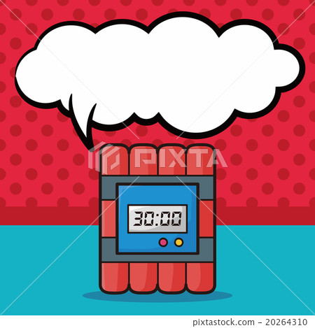 bomb doodle, speech bubble 20264310