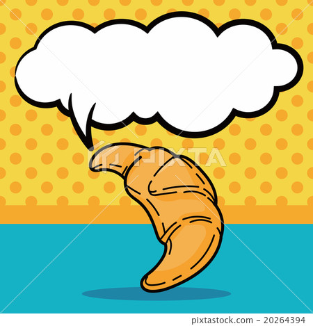 bread doodle, speech bubble 20264394
