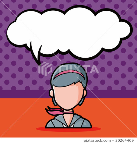 flight attendant doodle, speech bubble flight attendant doodle, speech bubble 20264409