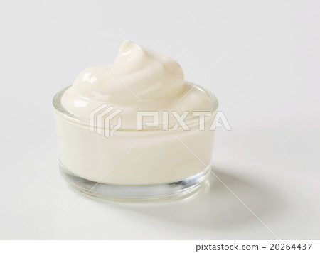 white cream in a bowl white cream in a bowl 20264437