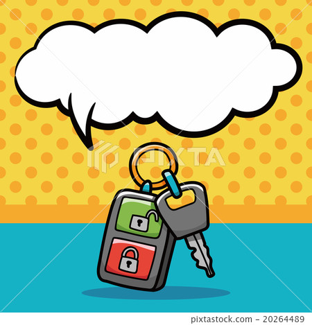 key doodle, speech bubble key doodle, speech bubble 20264489