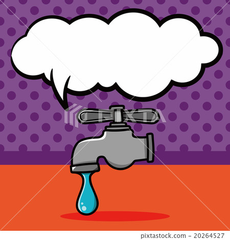 Conserve water to protect the environment doodle, speech bubble 20264527