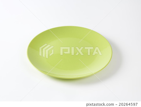 Flat lime green dinner plate Flat lime green dinner plate 20264597