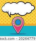 GPS doodle, speech bubble 20264779
