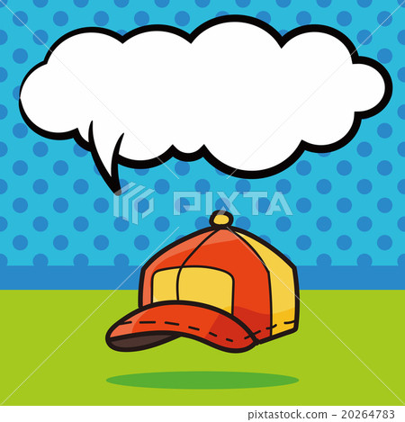 hat color doodle, speech bubble 20264783