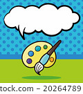 Palette color doodle, speech bubble 20264789
