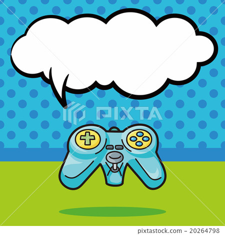 game controller doodle, speech bubble game controller doodle, speech bubble 20264798