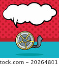 film tape doodle, speech bubble 20264801