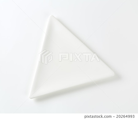 Flat triangle white plate Flat triangle white plate 20264993