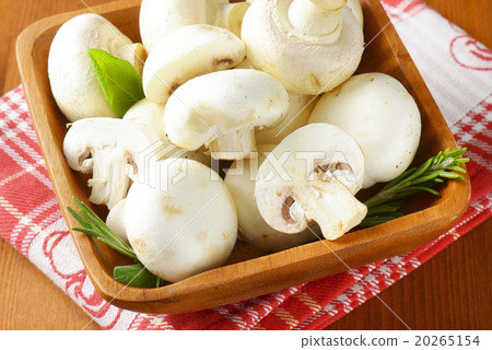 Fresh button mushrooms Fresh button mushrooms 20265154