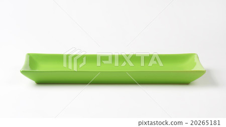 Rectangle green ceramic platter 20265181