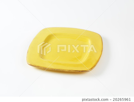 Yellow square plate 20265961