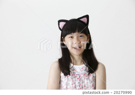 girl with cute head band girl with cute head band 20270990