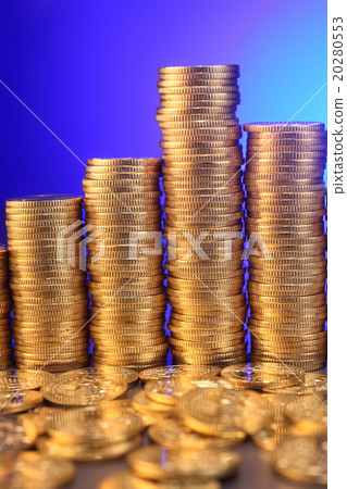 Piles of coins Piles of coins 20280553