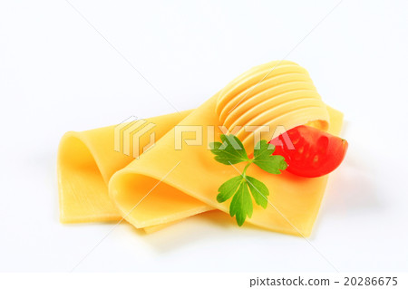 Sliced cheese and butter 20286675