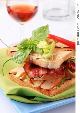 Turkey and bacon sandwich Turkey and bacon sandwich 20287026