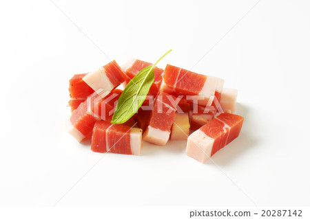 Diced Tyrolean speck 20287142