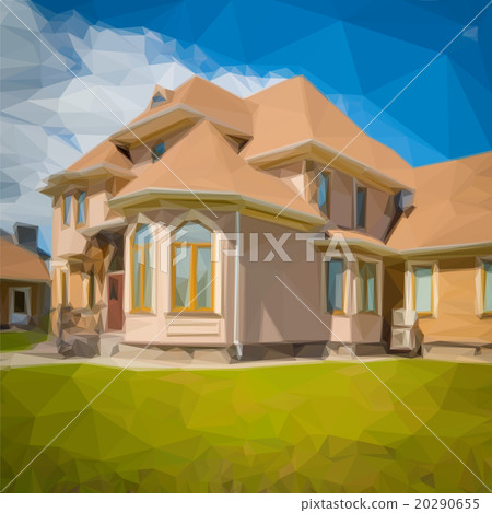 Vector Illustration of a luxury house  20290655