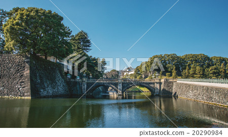 帝國正門石橋和Jiigyo橋護城河 帝國正門石橋和Jiigyo橋護城河 20290984