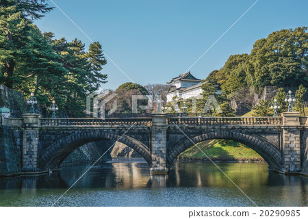 帝國正門石橋和Jiigyo橋護城河 帝國正門石橋和Jiigyo橋護城河 20290985