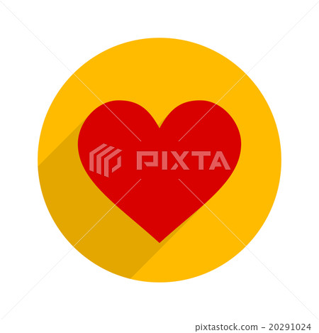 Flat Style Heart Icon. Vector Flat Style Heart Icon. Vector 20291024