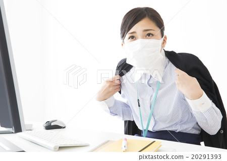 Business image Young woman with poor physical condition 20291393