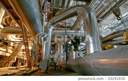 Industrial zone, Steel pipelines, valves and pumps 20291838