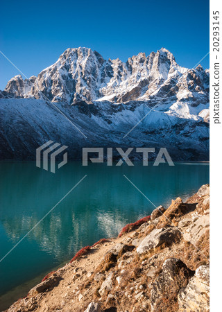 Autumn color in the himalayas at Tokyo lake Autumn color in the himalayas at Tokyo lake 20293145