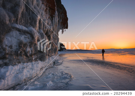 Baikal lake in wintertime, Siberia, Russia 20294439