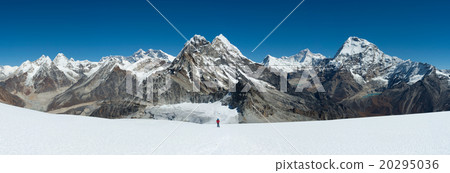 Panorama of Himalayas view, Mera Peak high camp 20295036