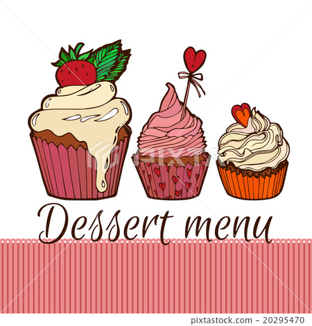 Cupcakes dessernt menu 20295470