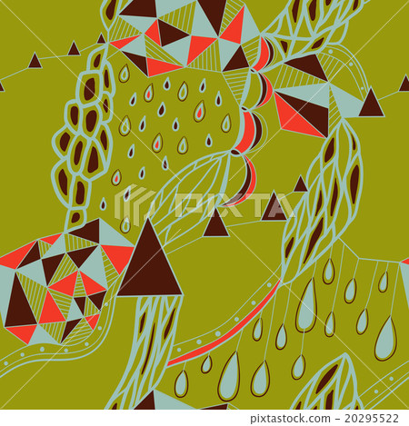 Hand drawn background with artistic pattern. 20295522
