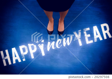 Composite image of businesswomans feet Composite image of businesswomans feet 20297508