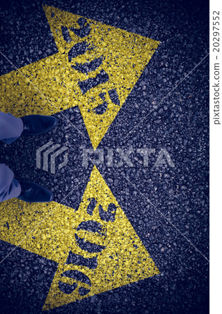 Composite image of low section of businessman Composite image of low section of businessman 20297552
