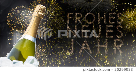 Composite image of champagne glasses clinking Composite image of champagne glasses clinking 20299058
