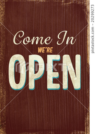 A Vintage coloured open sign A Vintage coloured open sign 20299273