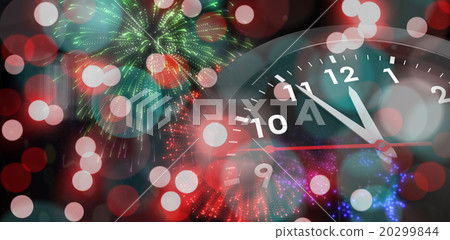 Composite image of countdown to midnight on clock Composite image of countdown to midnight on clock 20299844